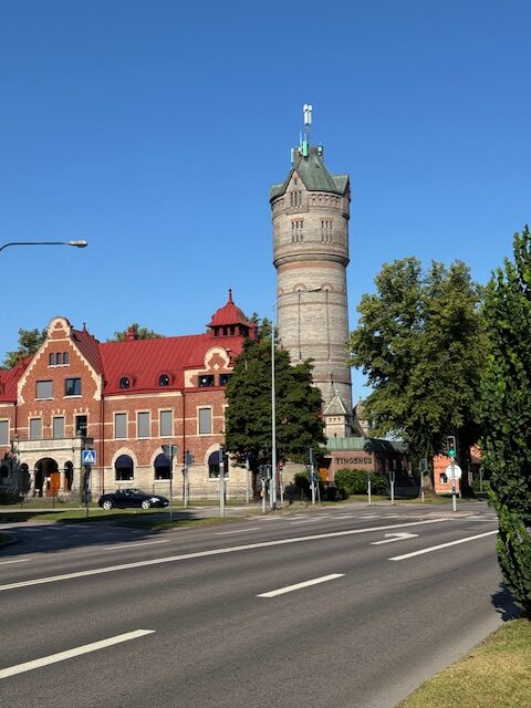 Lidköping från cykeln.